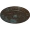 Ekena Millwork Exeter Ceiling Medallion (Fits Canopies up to 3 1/8"), 17 3/4"OD x 1 1/8"P, Bronze Blue Patina CM17EXBBS - alternate 4